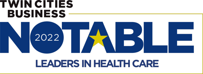 2022 Notable Leader in Health Care by Twin Cities Business magazine logo