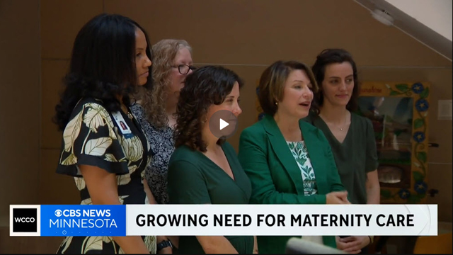 Sen. Amy Klobuchar with maternity care providers