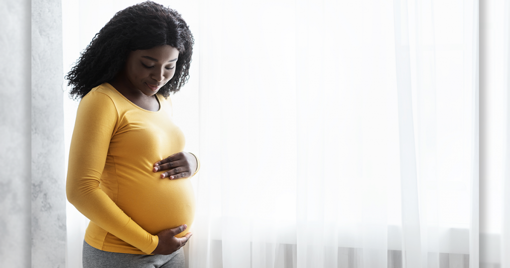 black pregnant woman