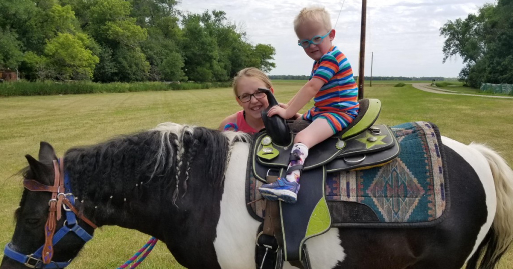 Declyn on a horse