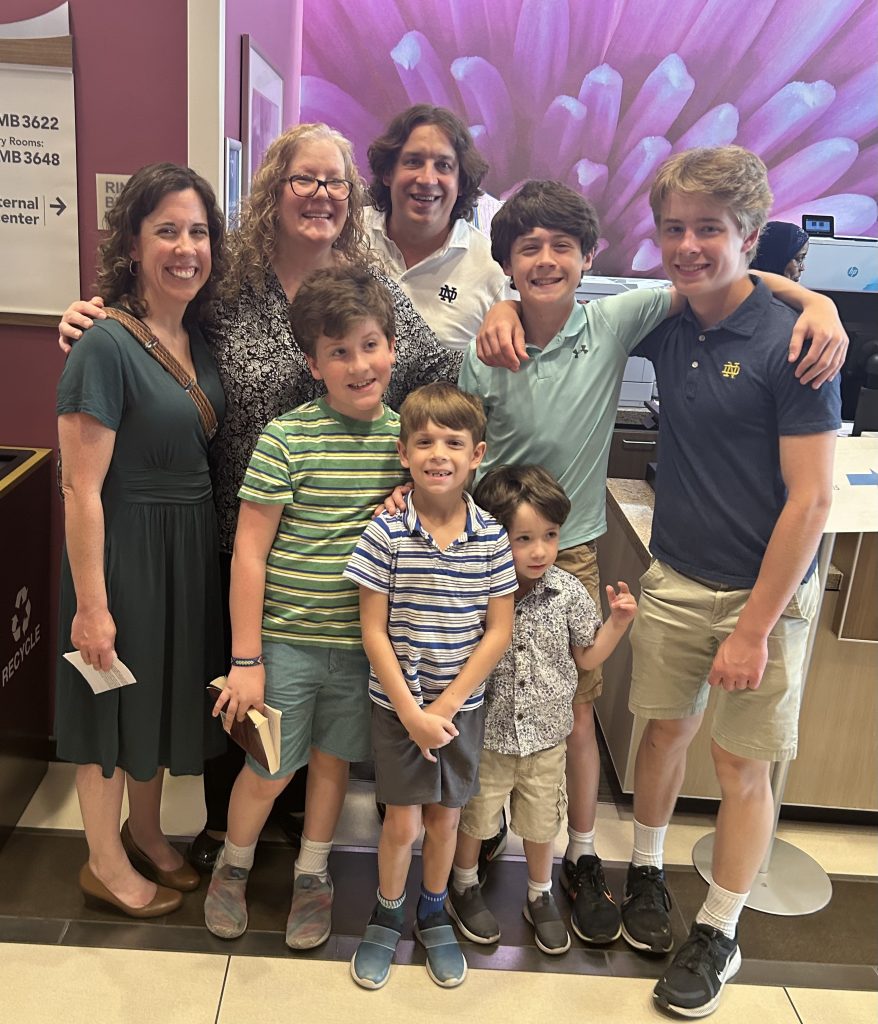 Laura Kelly Fanucci and her family