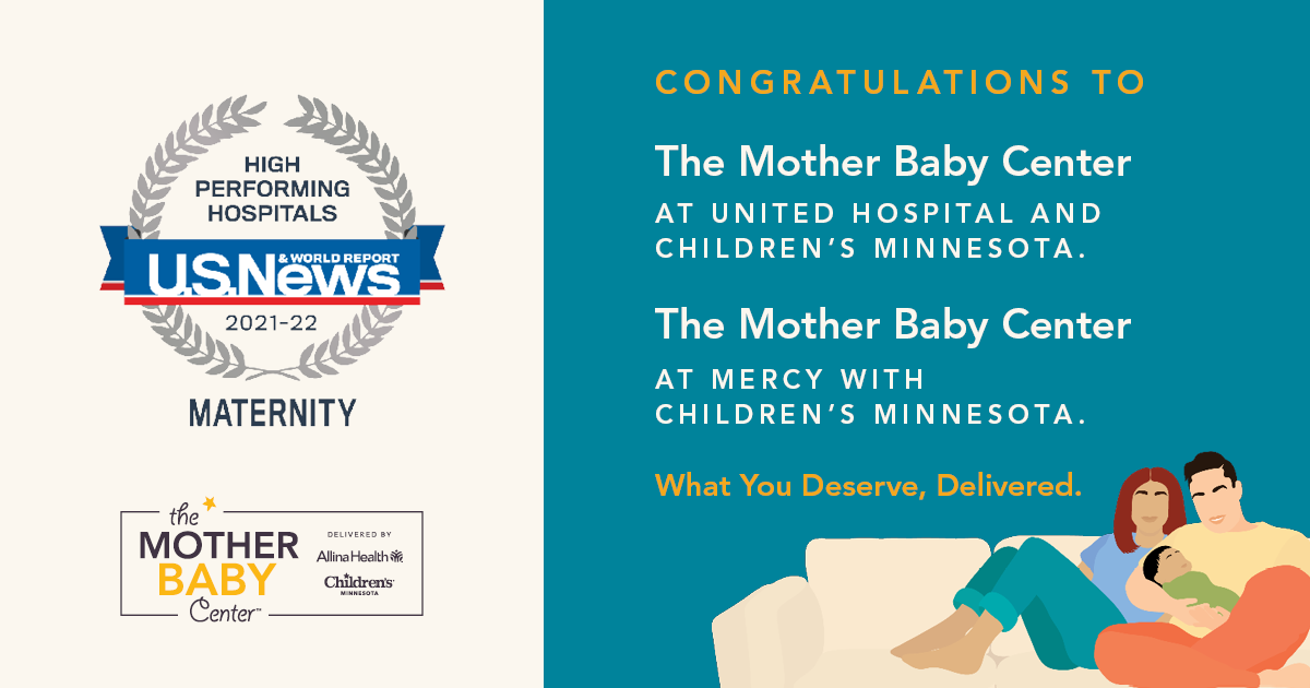 The Mother Baby Centers at United and Mercy recognized among best